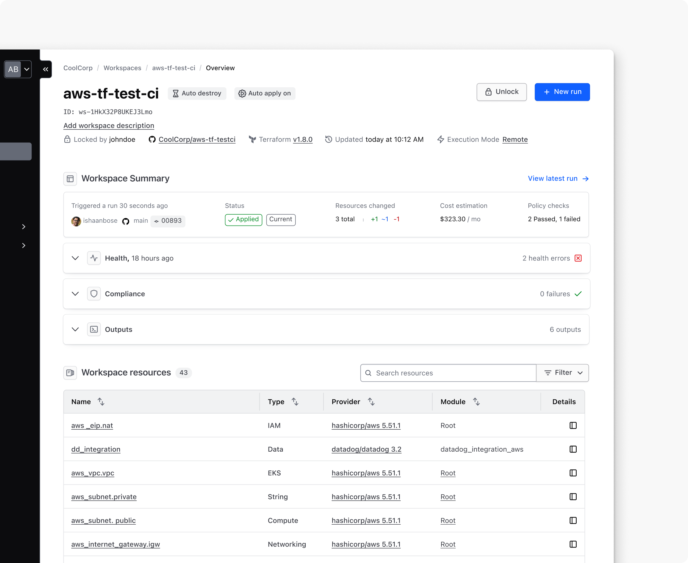 HCP Terraform UI Refresh